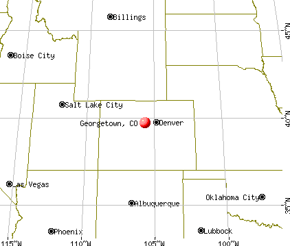 Georgetown, Colorado map