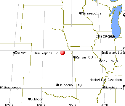 Blue Rapids, Kansas map