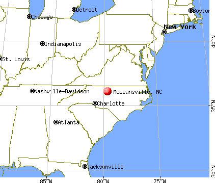 McLeansville, North Carolina map