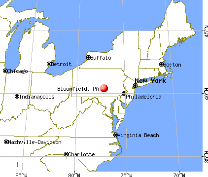 Bloomfield, Pennsylvania map
