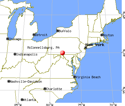 McConnellsburg, Pennsylvania map