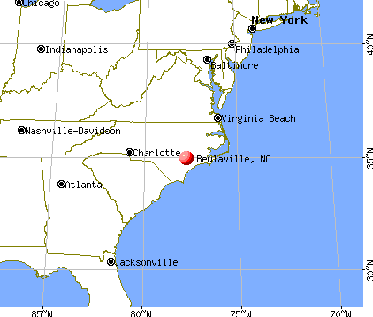 Beulaville, North Carolina map