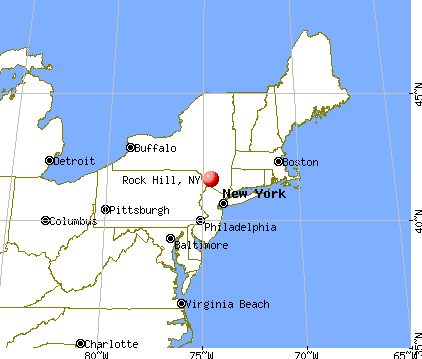 Rock Hill, New York map