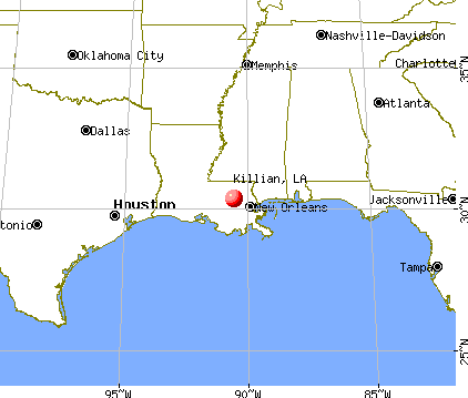 Killian, Louisiana map
