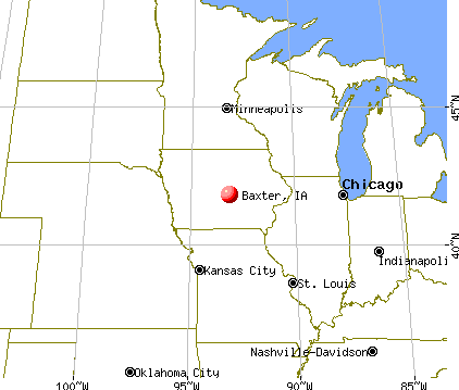Baxter, Iowa map