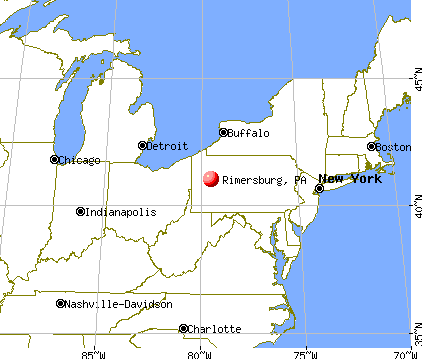 Rimersburg, Pennsylvania map