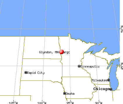 Glyndon, Minnesota map