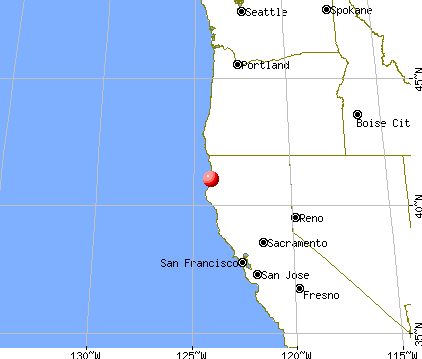 Westhaven-Moonstone, California map