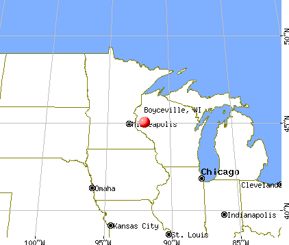 Boyceville, Wisconsin map