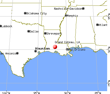 Grand Coteau, Louisiana map