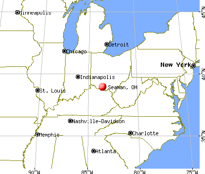 Seaman, Ohio map