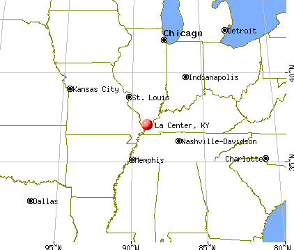 La Center, Kentucky map