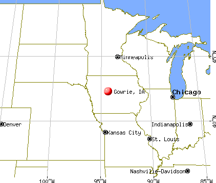 Gowrie, Iowa map