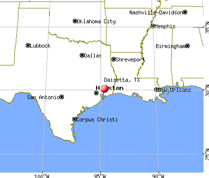 Daisetta, Texas map
