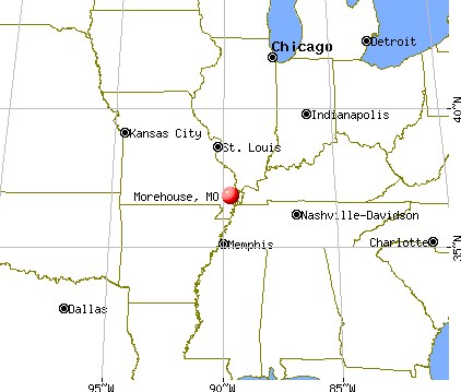Morehouse, Missouri map