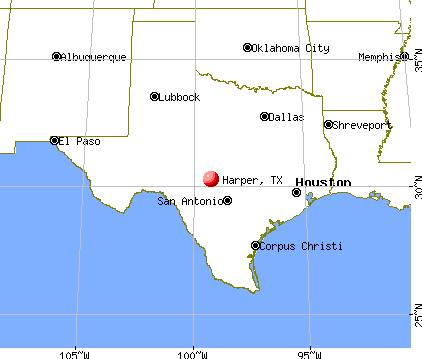 Harper, Texas map
