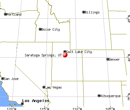Saratoga Springs, Utah map