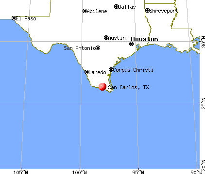 San Carlos, Texas map