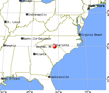 Waxhaw, North Carolina map