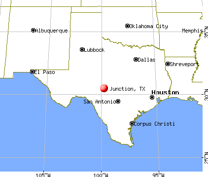 Junction, Texas map