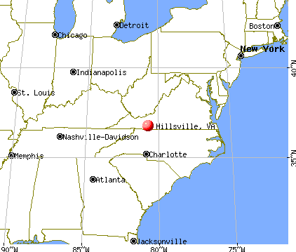 Hillsville, Virginia map