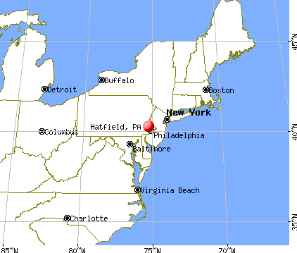 Hatfield, Pennsylvania map