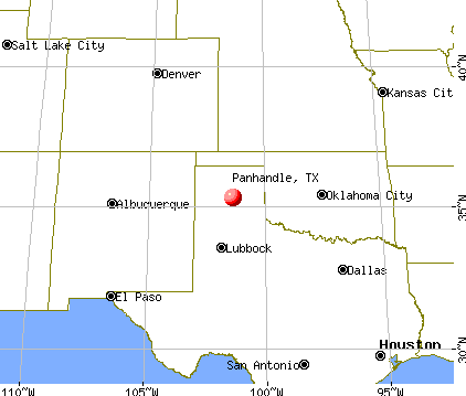 Panhandle, Texas map