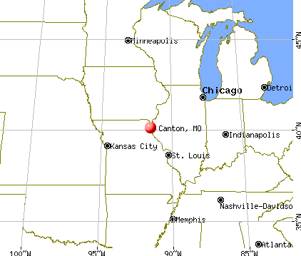 Canton, Missouri map