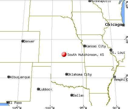 South Hutchinson, Kansas map