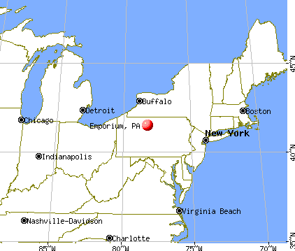 Emporium, Pennsylvania map