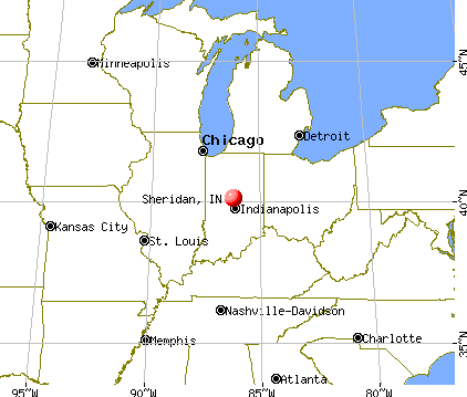 Sheridan, Indiana map