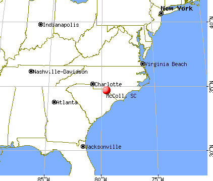 McColl, South Carolina map