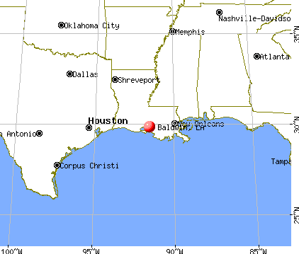 Baldwin, Louisiana map