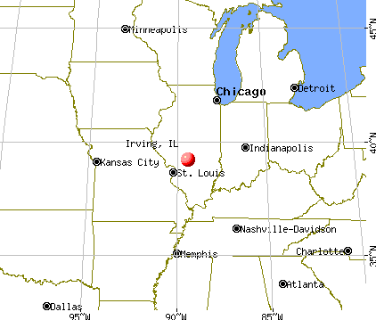 Irving, Illinois map