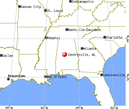 Centreville, Alabama map