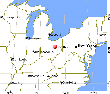 Killbuck, Ohio map
