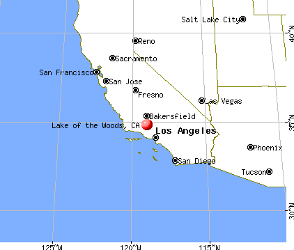 Lake of the Woods, California map