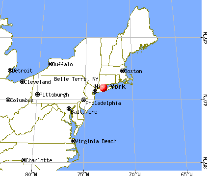 Belle Terre, New York map