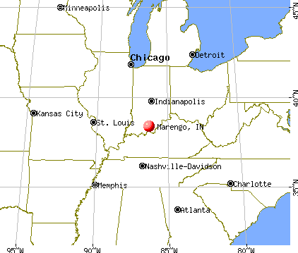 Marengo, Indiana map