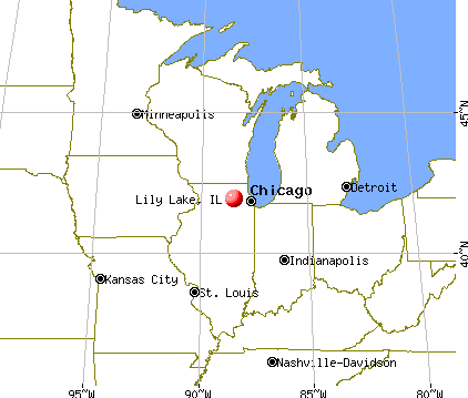 Lily Lake, Illinois map