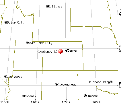 Keystone, Colorado map