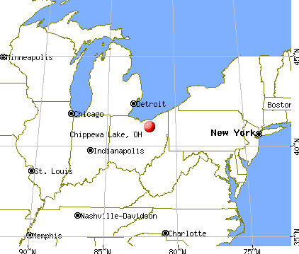 Chippewa Lake, Ohio map