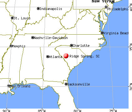 Ridge Spring, South Carolina map
