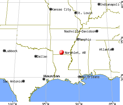 Norphlet, Arkansas map