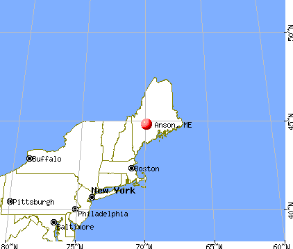 Anson, Maine map
