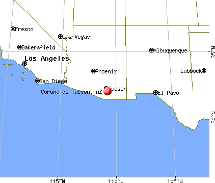 Corona de Tucson, Arizona map