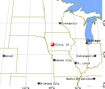 Exira, Iowa map