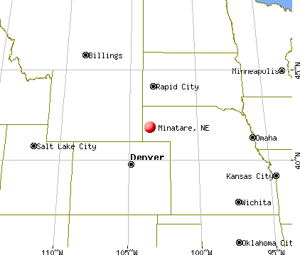 Minatare, Nebraska map