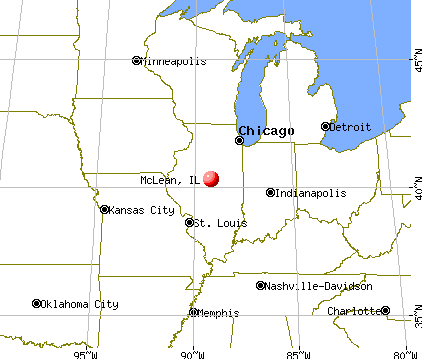 McLean, Illinois map