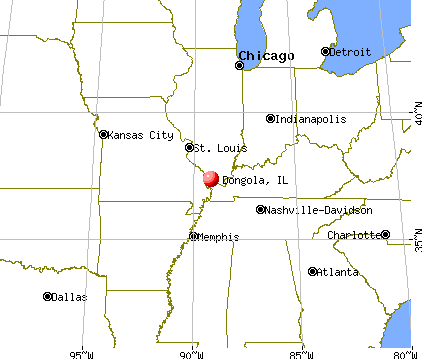 Dongola, Illinois map
